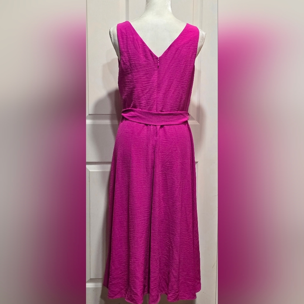 DKNY Pink Faux Wrap Dress - Picture 7 of 15